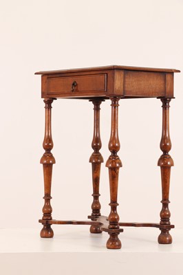 Lot 326 - A William and Mary-style walnut side table by Howard & Sons
