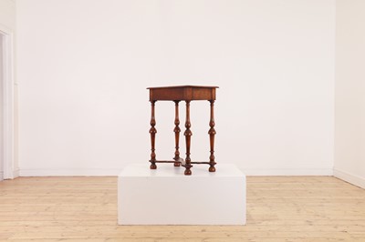 Lot 326 - A William and Mary-style walnut side table by Howard & Sons