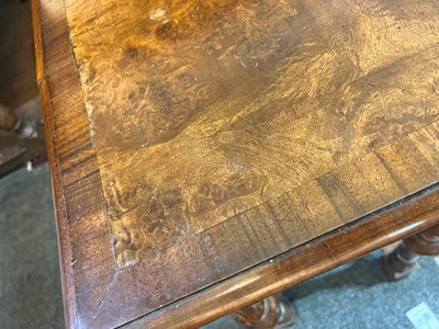 Lot 326 - A William and Mary-style walnut side table by Howard & Sons