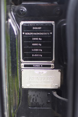 Lot 57 - 1989 Bentley Turbo R
