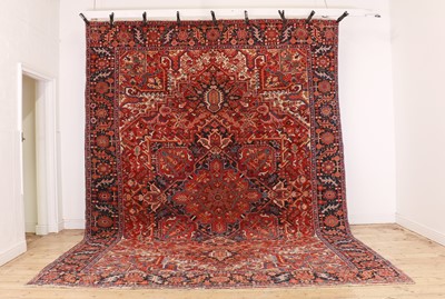 Lot 266 - A large Heriz carpet