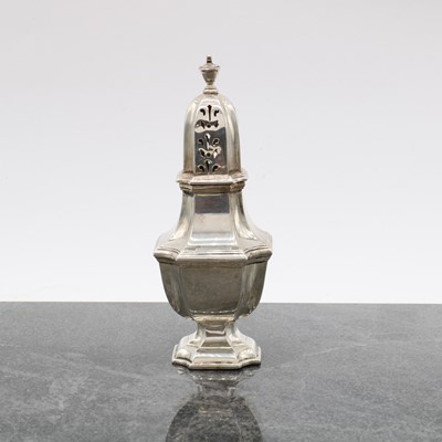 Lot 19 - A silver sugar sifter