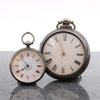 Lot 28 - A Victorian silver fob watch