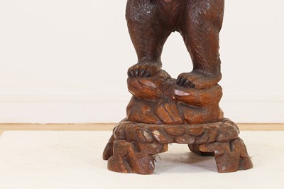 Lot 632 - A Black Forest carved wood hallstand