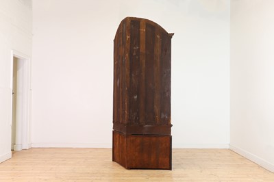 Lot 359 - A black and gilt japanned corner cabinet