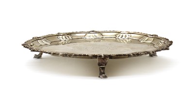 Lot 93 - An early George III silver waiter