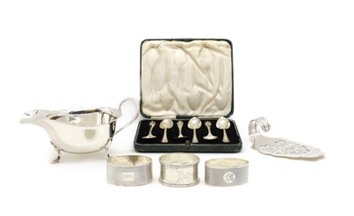 Lot 54 - A silver sauceboat