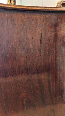 Lot 89 - A George III mahogany serpentine commode