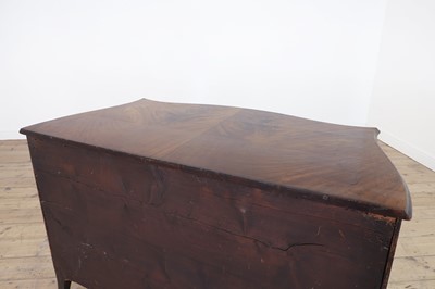 Lot 89 - A George III mahogany serpentine commode