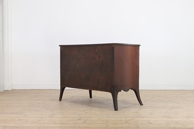 Lot 89 - A George III mahogany serpentine commode