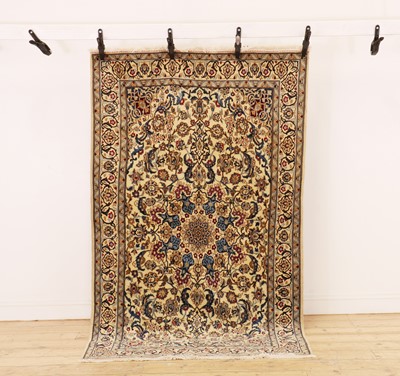 Lot 268 - A part silk Nain rug