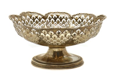 Lot 56 - A silver pedestal bowl