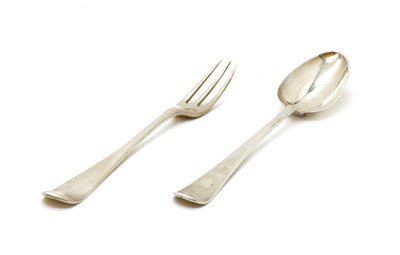 Lot 24 - A George III silver tablespoon