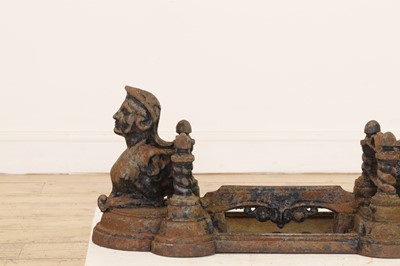 Lot 675 - A Victorian-style cast iron boot scraper