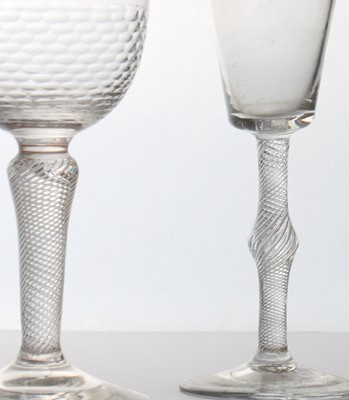 Lot 176 - A group of air twist drinking glasses