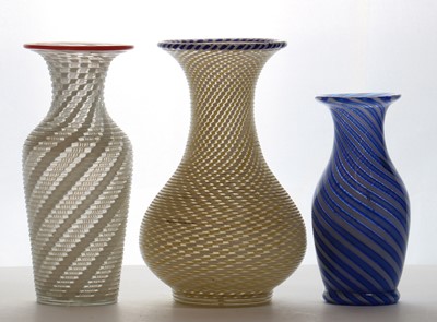 Lot 242 - A group of three French glass vases