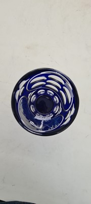 Lot 238 - A Bohemian cased glass vase