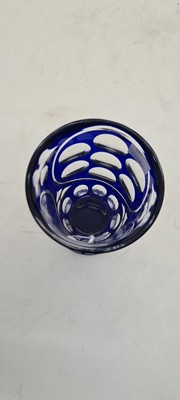Lot 238 - A Bohemian cased glass vase
