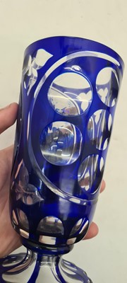 Lot 238 - A Bohemian cased glass vase