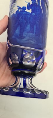 Lot 238 - A Bohemian cased glass vase