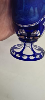 Lot 238 - A Bohemian cased glass vase