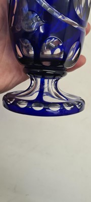 Lot 238 - A Bohemian cased glass vase