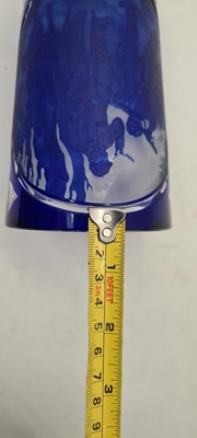 Lot 238 - A Bohemian cased glass vase