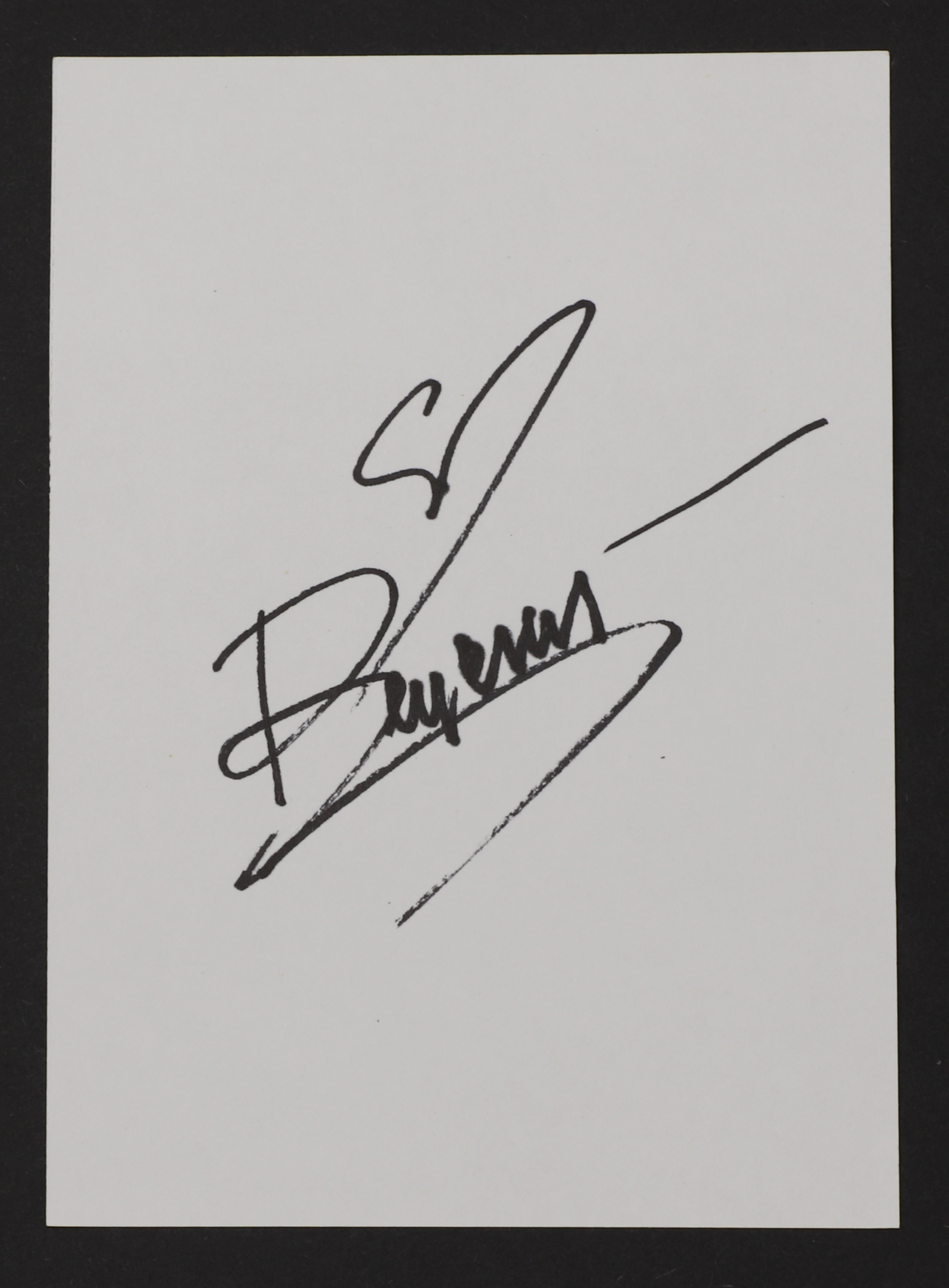 Lot 187 - Beyonce: autograph on white card,