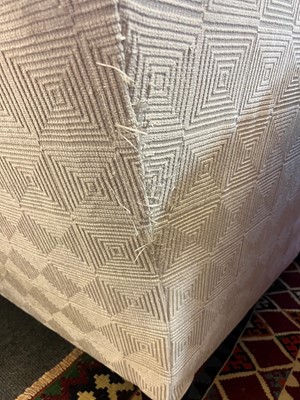 Lot 351 - A pair of three-seater sofas
