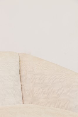 Lot 351 - A pair of three-seater sofas