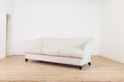 Lot 351 - A pair of three-seater sofas