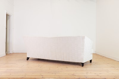 Lot 351 - A pair of three-seater sofas