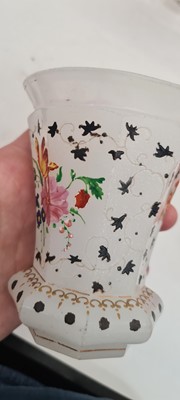 Lot 215 - A group of Bohemian glass beakers