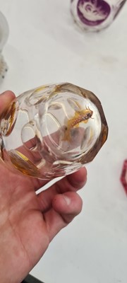 Lot 215 - A group of Bohemian glass beakers
