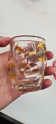 Lot 215 - A group of Bohemian glass beakers