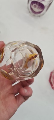 Lot 215 - A group of Bohemian glass beakers