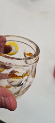 Lot 215 - A group of Bohemian glass beakers