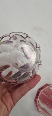 Lot 215 - A group of Bohemian glass beakers
