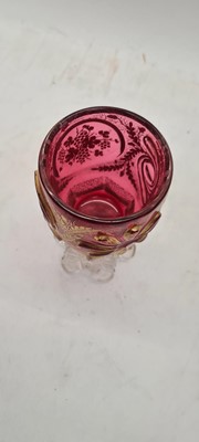 Lot 215 - A group of Bohemian glass beakers