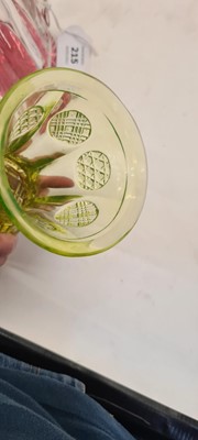 Lot 215 - A group of Bohemian glass beakers