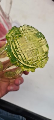 Lot 215 - A group of Bohemian glass beakers