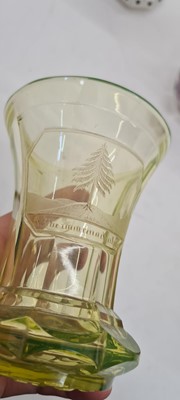 Lot 215 - A group of Bohemian glass beakers