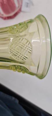 Lot 215 - A group of Bohemian glass beakers
