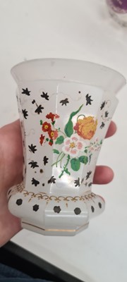 Lot 215 - A group of Bohemian glass beakers