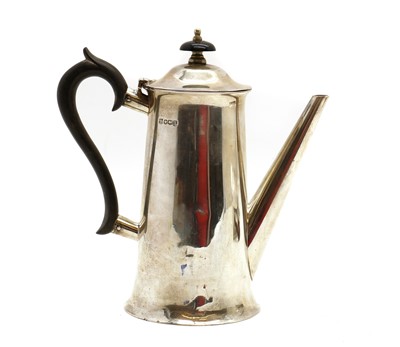 Lot 111 - A silver coffee pot