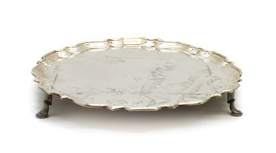 Lot 109 - An Edwardian silver salver