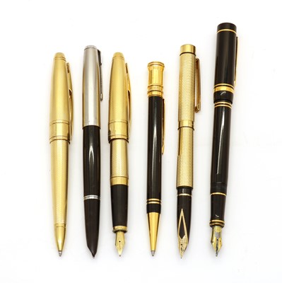 Lot 312 - A collection of fountain and ball point pens
