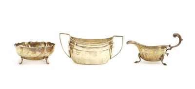 Lot 65 - A silver twin-handled sugar bowl