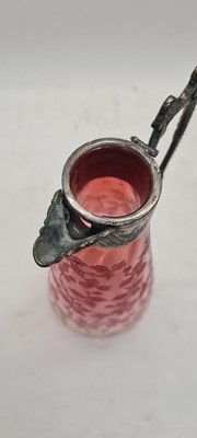 Lot 240 - An acid etched glass claret jug