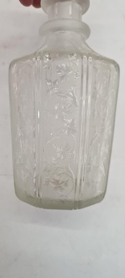 Lot 240 - An acid etched glass claret jug